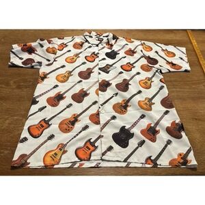 Gibson Guitar Gibson Tour Wear All Over Print AOP Button Up Shirt Size L
